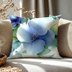 Poszewka z bawełny satynowej Satynlove 40x40 Kwiat Hibiskusa