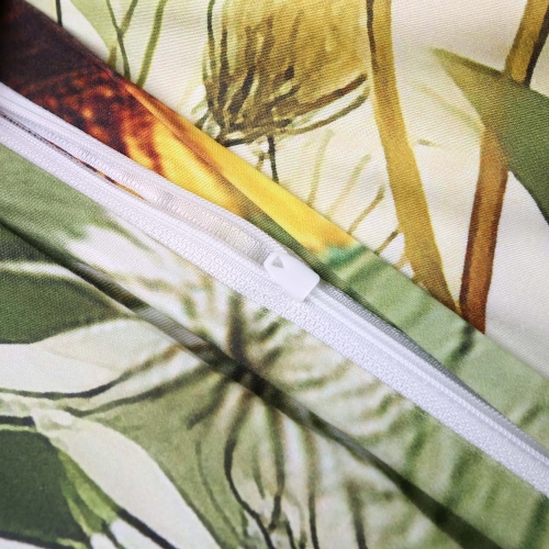 Pościel z bawełny satynowej Satynlove 220x200 w polne kwiaty 