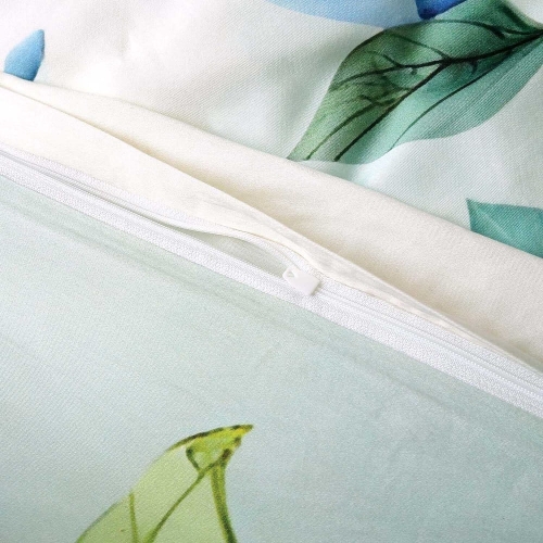 Pościel z bawełny satynowej Satynlove 220x200 w kwiaty hibiskusa