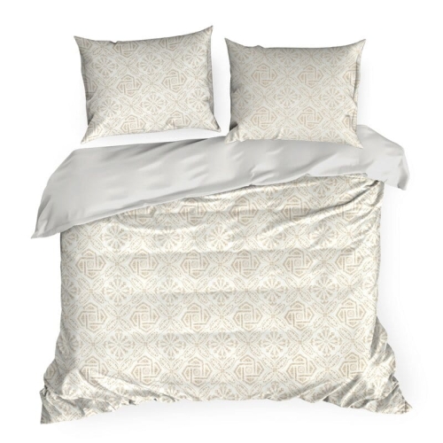 Komplet pościeli z bawełny satynowej 220x200 wzór ornamentalny