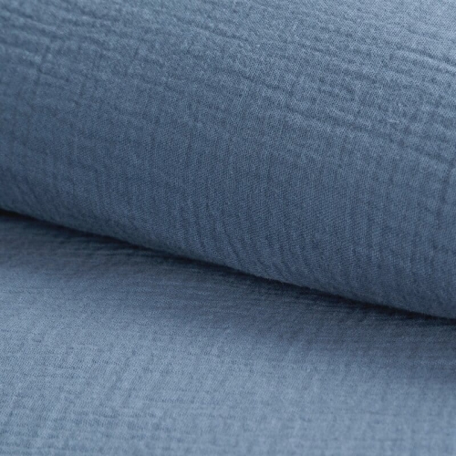 Komplet pościeli muślinowej 220x200 niebieskiej