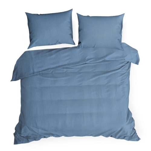 Komplet pościeli muślinowej 220x200 niebieskiej