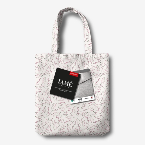 Pościel z perkalu 160x200 Różowe Drobne Kwiaty Lame Percale