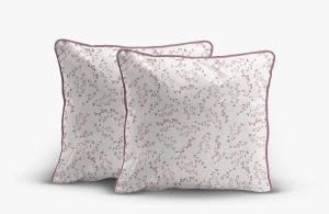 Komplet poszewek z perkalu 40x40 Różowe Drobne Kwiaty Lame Percale