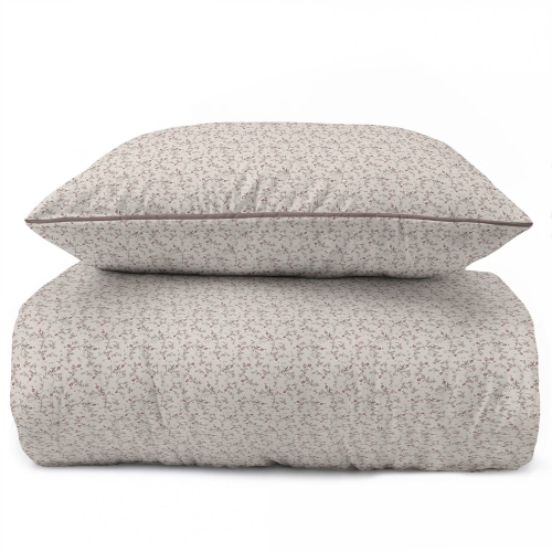 Pościel z perkalu 160x200 Różowe Kwiaty Lame Percale