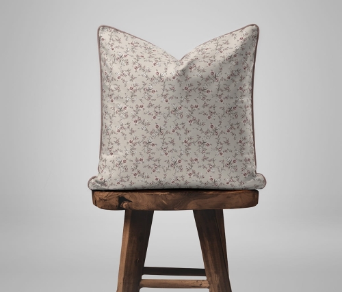 Komplet poszewek z perkalu 40x40 Różowe Kwiaty Lame Percale