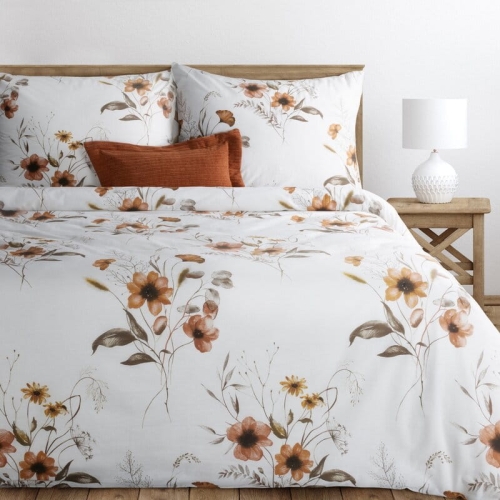 Komplet pościeli bawełnianej w kwiaty 220x200 Celine