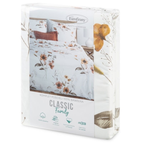 Komplet pościeli bawełnianej w kwiaty 220x200 Celine