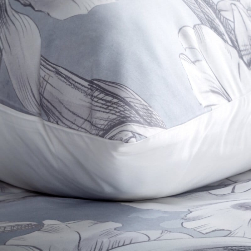 Ekskluzywna pościel Premium 220x200 w delikatny, szkicowy wzór kwiatowy