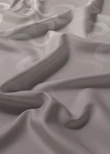 Komplet pościeli Home Satin z satyny bawełnianej szarej 180x200 we wzór geometryczny 