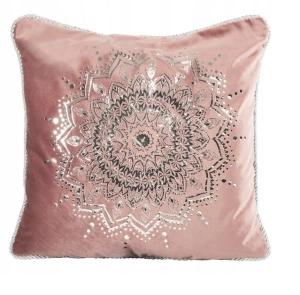 Poszewka dekoracyjna velvet 45x45 ciemno różowa