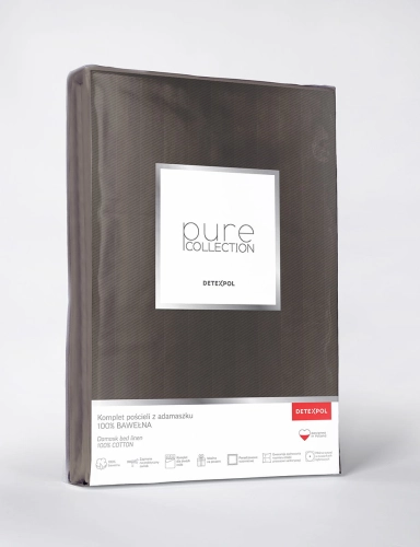 Pościel adamaszkowa Pure 180x200 mocha