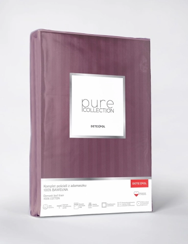 Pościel adamaszkowa Pure 180x200 róż antyczny