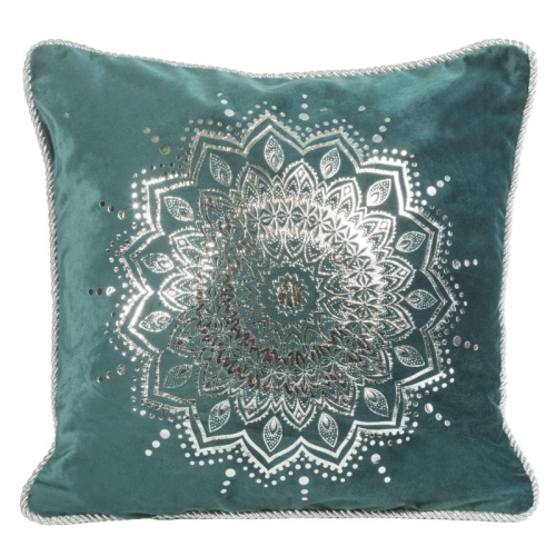 Poszewka dekoracyjna velvet 45x45 ciemno turkusowa
