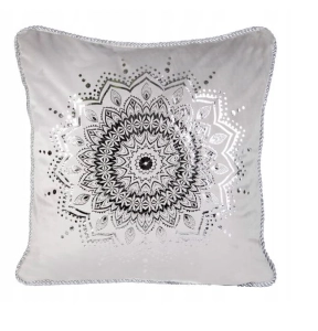 Poszewka dekoracyjna velvet Fotyn 45x45 kremowa