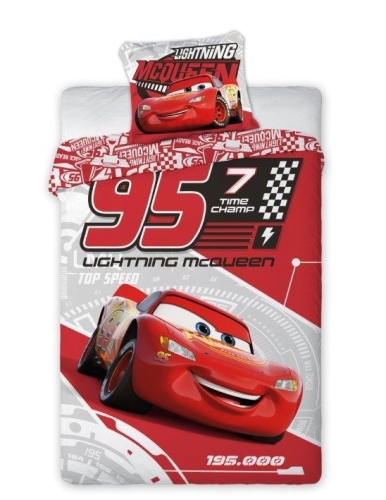 Pościel bawełniana Cars Mcqueen 160x200