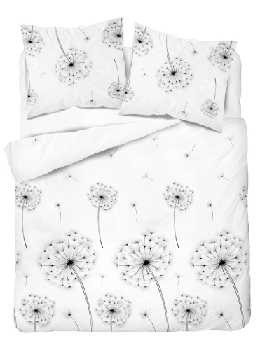 Komplet pościeli Home Satin z satyny bawełnianej 220x200 delikatne dmuchawce