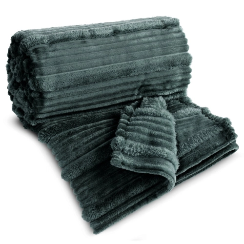 Koc Nina 220x200 ciemno miętowy 