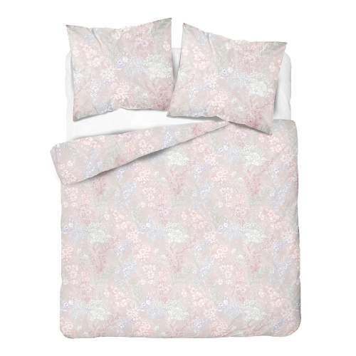Komplet pościeli Home Satin z satyny bawełnianej 160x200 w pastelowe kwiaty