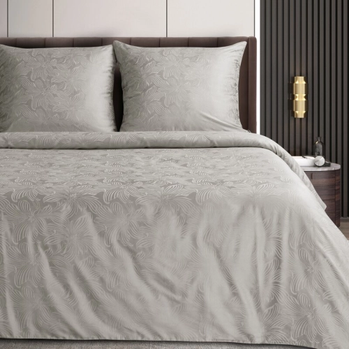 Pościel z naturalnej tkaniny Tencel 220x200 Srebrna Tulia