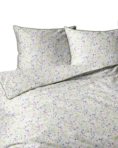 Pościel z perkalu 220x200 Kolorowe Drobne Kwiaty Lame Percale