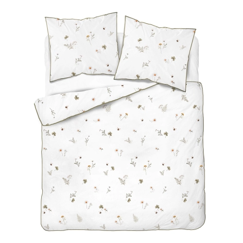 Pościel z perkalu 160x200 Margaretki Lame Percale