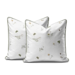Komplet poszewek z perkalu 40x40 Margaretki Lame Percale