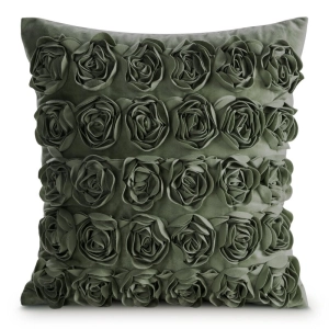 Poszewka Roses Ewa Minge 45x45 Oliwkowa