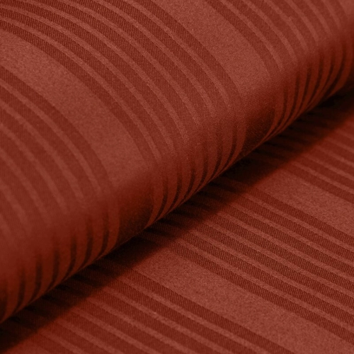 Pościel z adamaszku 160x200 ceglasta - 100% bawełna