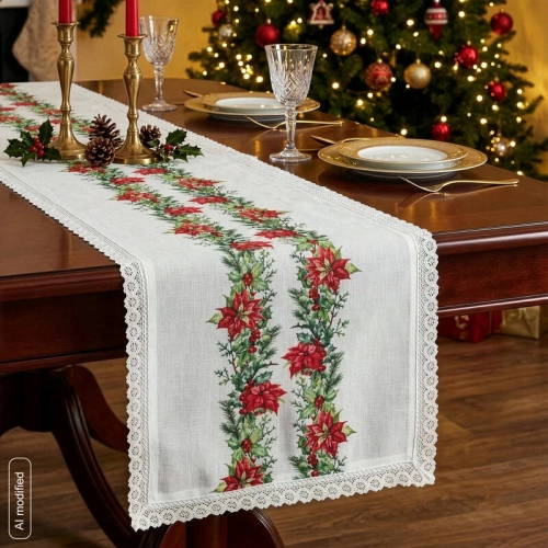 Bieżnik świąteczny 40x140 Gwiazda Betlejemska
