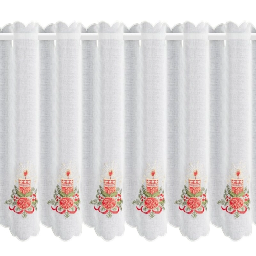 Zazdrostka świąteczna 70x145 z Haftem Świec