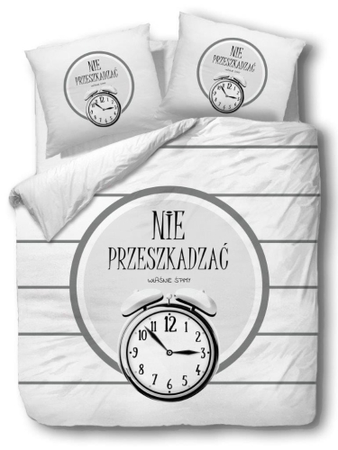 Pościel bawełniana 200x220 nie przeszkadzać 