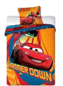 Pościel bawełniana Cars Mcqueen 160x200 wyścig