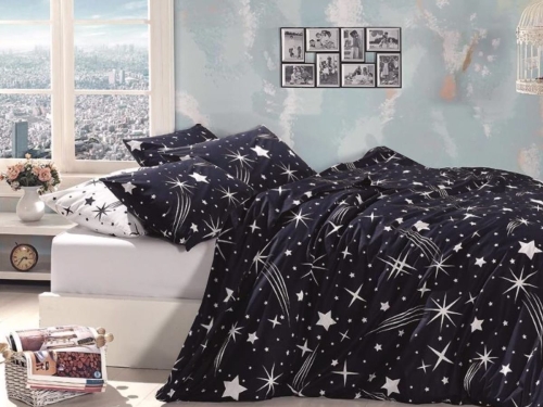 Pościel ekskluzywna bawełniana 160x200 w gwiazdy