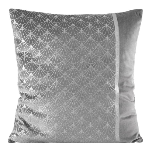 Poszewka dekoracyjna velvet 45x45 stalowo srebrna