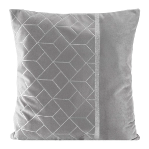 Poszewka dekoracyjna velvet Milagros 45x45 stalowo srebrna