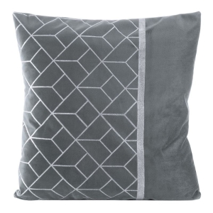 Poszewka dekoracyjna velvet Milagros 45x45 srebrna