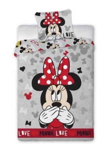 Pościel bawełniana Myszka Minnie 160x200