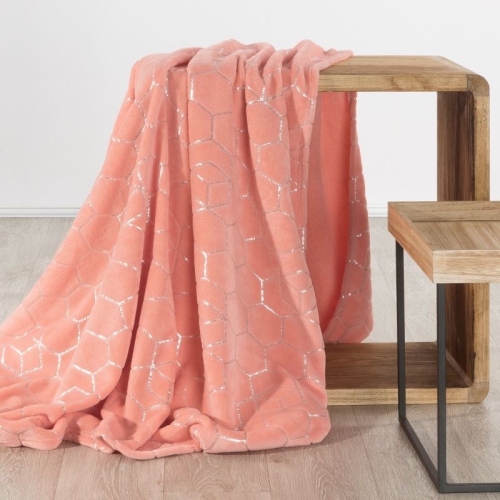 Koc Vanesa 170x210 koralowy