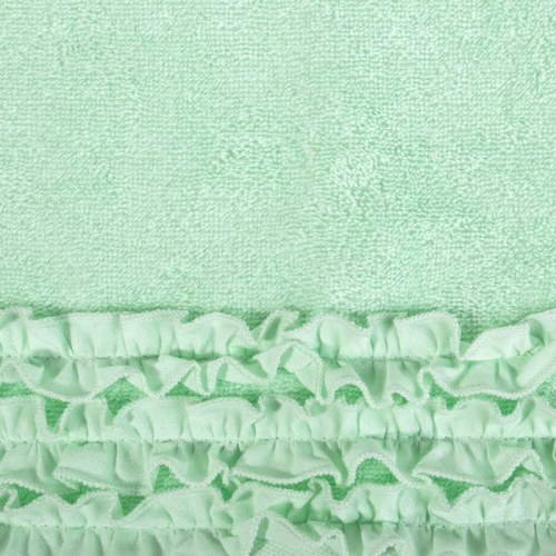 Ręcznik 50x90 Laura miętowy z falbanką 