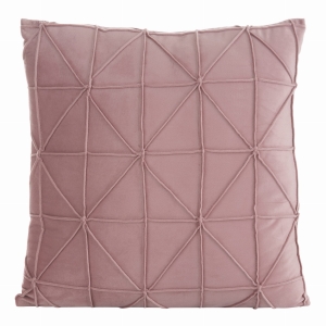Poszewka dekoracyjna velvet Squer 40x40 różowa