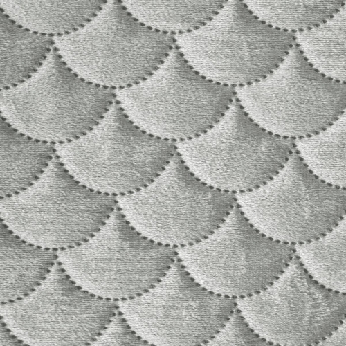 Narzuta wypalana 170x210 srebrna