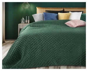 Narzuta wypalana 230x260 ciemno zielona