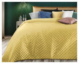 Narzuta wypalana 230x260 musztardowa