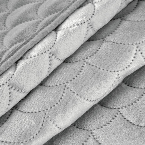 Narzuta wypalana 230x260 srebrna