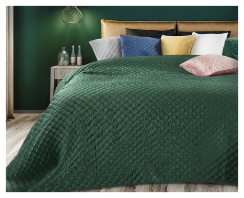 Narzuta wypalana 220x240 ciemno zielona
