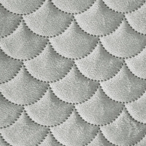 Narzuta wypalana 220x240 srebrna
