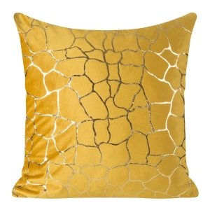 Poszewka dekoracyjna velvet 45x45 musztardowo złota Marisol 