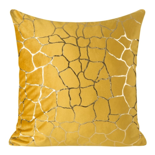 Poszewka dekoracyjna velvet 45x45 musztardowo złota Marisol 