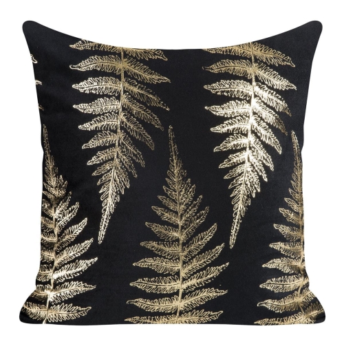 Poszewka dekoracyjna velvet 45x45 czarno złota Miranda  + wypełnienie